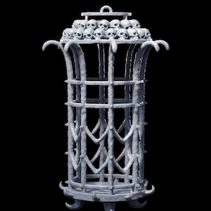 Necromancer&#39;s Lair DnD Miniatur Terrain Set - Dungeons and Dragons, D&D, Pathfinder, Wargaming, Tabletop, 28 mm, 32 mm - Spooky Dungeon Decor