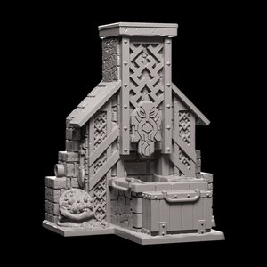 Zwergen D&D Miniatur Gelände Set - Dungeons and Dragons, D&D, Pathfinder, Wargaming, Tabletop, 28 mm, 32 mm - Spooky Dungeon Decor