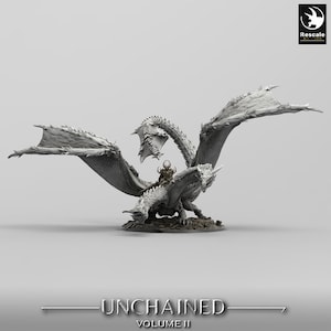 Bialmulth Dragon | Lord of the Print | Wargaming | Dungeons and Dragons | Tabletop RPG | DnD | Fantasy models for painting | Mountain Dragon
