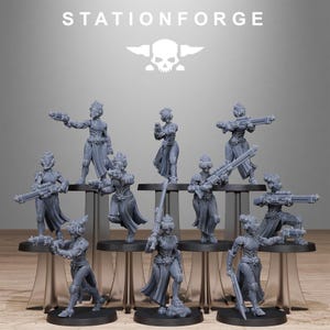 Scavenger Sisters Infantry | Station Forge | Wargaming | Tabletop miniatures | Grim dark future wargames