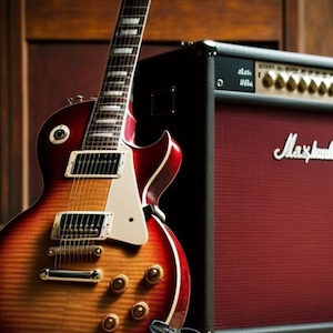 Les Paul Guitar Art Print