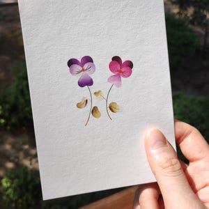 Carte postale Fine Art - Pensée (A6)