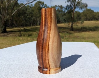 Handmade Turned Wood Vase | Australian Cooba | Unique Vase | Decorative Wooden Vase | Handmade Wood Vase | Home Décor and Gifts | C02