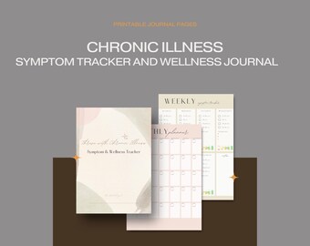 Chronic Illness Symptom Tracker & Wellness Journal (Printable) | Daily Health Journal for Autoimmune, Fatigue, Pain