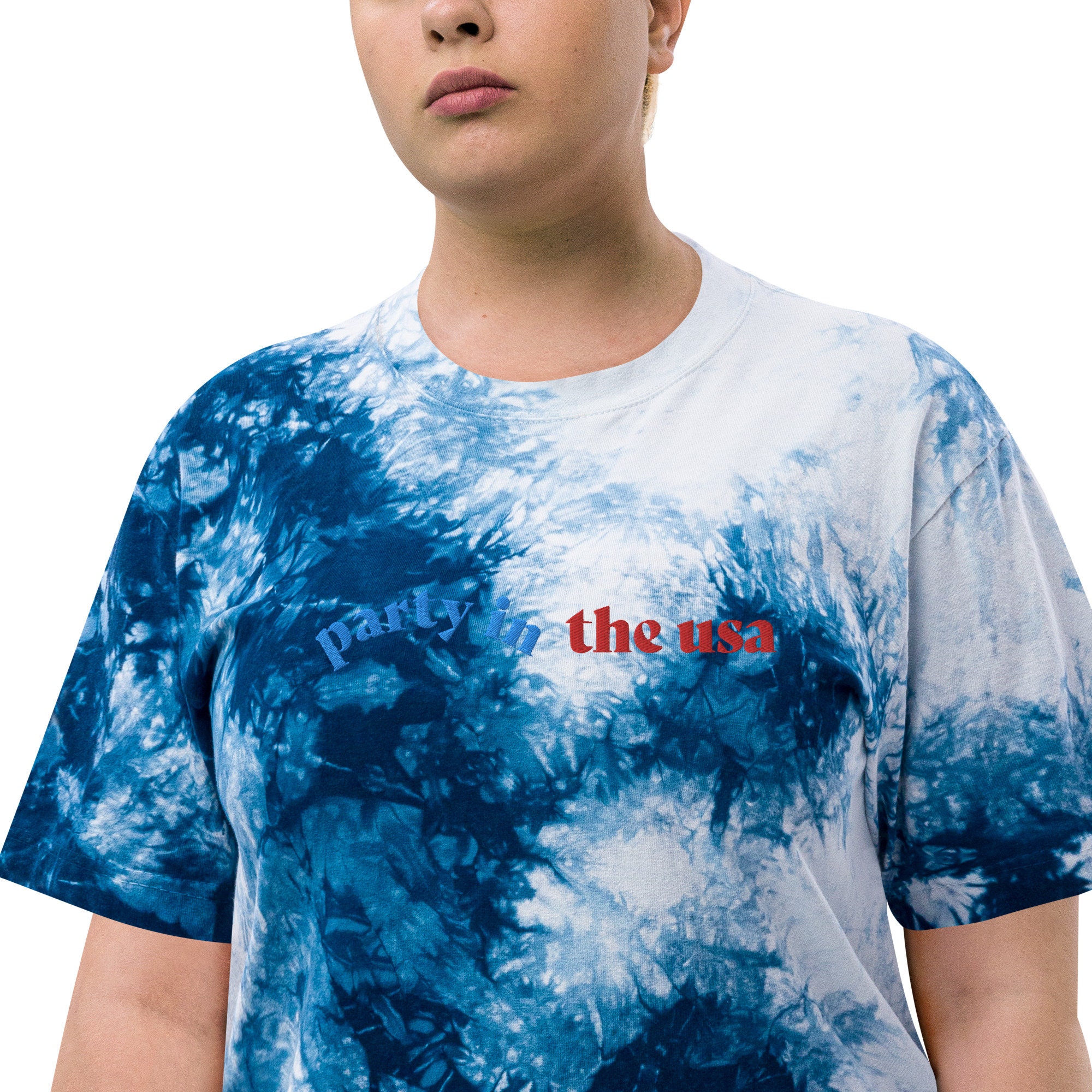 US- Oversized tie-dye t-shirt