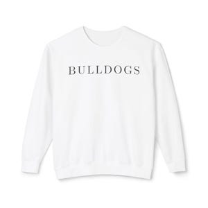 Simple Bulldog Crewneck: Comfort Colors