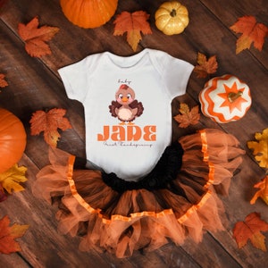Personalised 1st Thanksgiving Sweatshirt for Mom & Dad Thanks giving Outfit For Couple Family Thanksgiving matching Turkey Sweater thankful