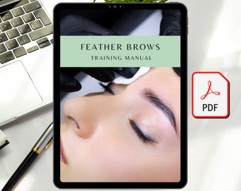 Manual de entrenamiento de cejas Feather Brows, libro electrónico de cejas PMU (PDF)