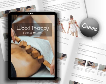 Wood Therapy Training Manual | Body Contouring Course (Canva Editable)