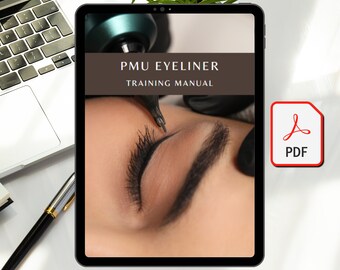 Manual de capacitación en delineado de ojos PMU PDF / Curso de delineado de pestañas para esteticistas
