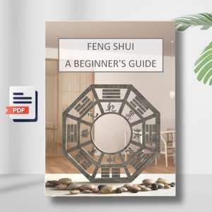 Livre numérique imprimable Feng Shui Amélioration personnelle Guide et planificateur de coach de vie à faire soi-même Tutoriel Cours de formation Feng Shui pour la maison Jardin Richesse Santé