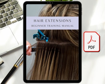 Manual de formación en extensiones de cabello para principiantes y profesionales de peluquería (PDF imprimible)