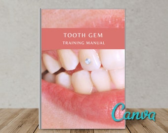 Manual de capacitación sobre gemas dentales / Curso de Canva para esteticistas (descarga digital)