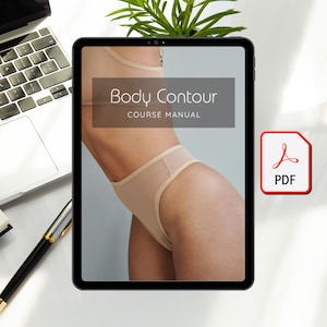 Body Contour Printable PDF Manual Body Sculpting Tutorial Training Beauty Course Body Contouring Cellulite Reduction Lymphatic Drainage