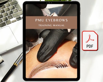 Manual de formación para cejas PMU (PDF) / Curso de microblading, ombré y cejas en polvo