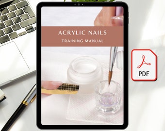 Manual de capacitación sobre extensiones de uñas acrílicas / Curso para principiantes y de salón (PDF)