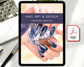 Manual de capacitación en diseño de uñas / Curso imprimible de tecnología de uñas (PDF)