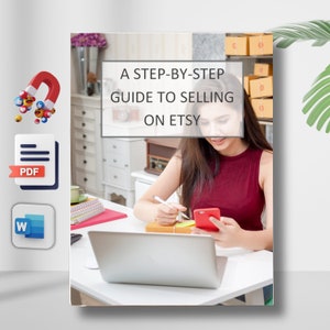Beginners Etsy Shop PLR Lead Magnet Editable Word PDF eBook Life Coaching Tools Self Improvement Coach Guide & Planner Start an Etsy Store