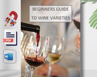 Wine Guide eBook | Food Pairing and Tasting Tips (PDF & Word)