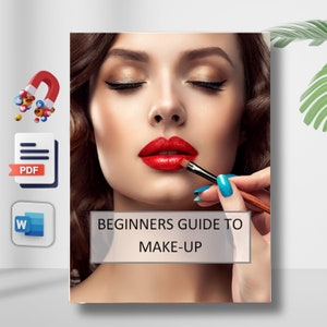 PLR Lead Magnet Editable Makeup Tips Word PDF eBook Life Skincare Beauty Cosmetics Face Shading Eyeshadow Tutorial Guide Course Tutorial