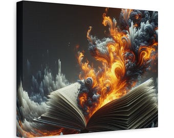Onyx Storm Canvas Print: Iron Flame Book Series Fan Art