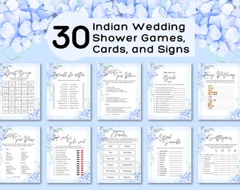 Indian Bridal Shower Games Bundle, Indian Wedding Games, Desi Wedding Games