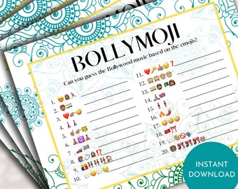 Bollywood Game, Bollywood Trivia, Bollywood Emoji Pictionary, BollyMoji