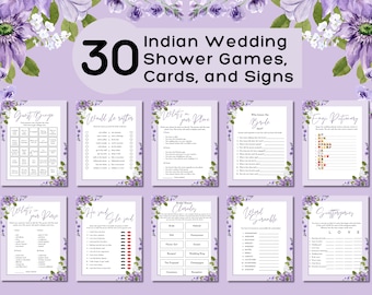 Indische Brautparty Spiele Bundle, Indische Hochzeitsspiele, Desi Hochzeitsspiele