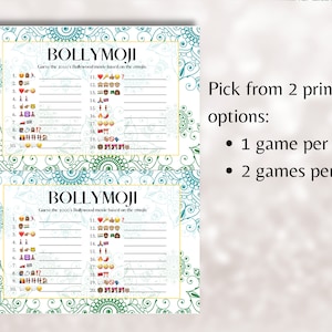 Bollywood Game, Bollywood Trivia, Bollywood Emoji Pictionary, Bollymoji