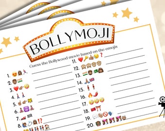 Bollywood Game, Bollywood Trivia, Bollywood Emoji Pictionary, BollyMoji