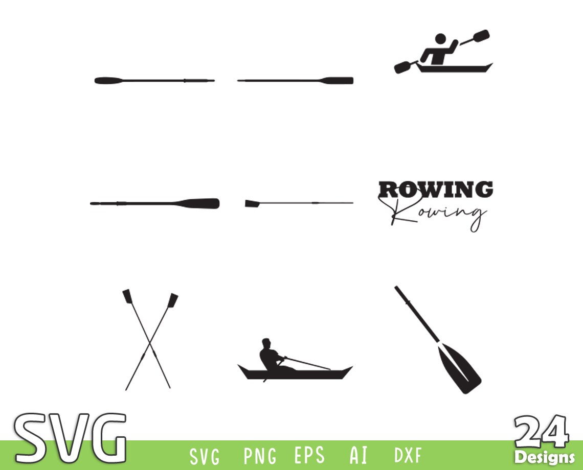 Rowing SVG Rowing Bundle SVG Files Rowing SVG Layered Etsy UK