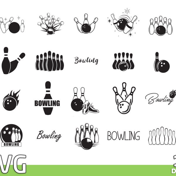 Bowling SVG , Bowling Logo SVG , Bowling Name Svg ,Bowling Ball Svg ,Bowling Clipart Png,Bowling Cricut PDF,bowling gift ,Bowling svg bundle