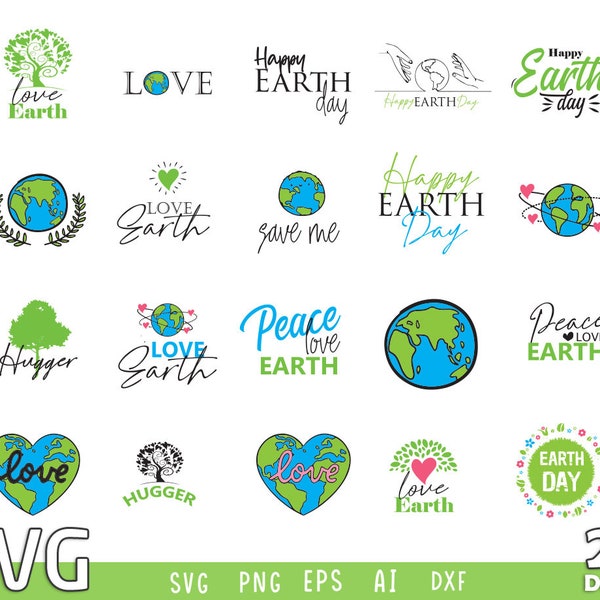 Earth Day SVG , files for cricut , planet earth svg , climate change svg , global warming svg ,  recycle svg , Motivational SVG , Nature SVG
