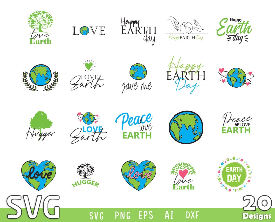 Earth Day SVG , Files for Cricut , Planet Earth Svg , Climate Change