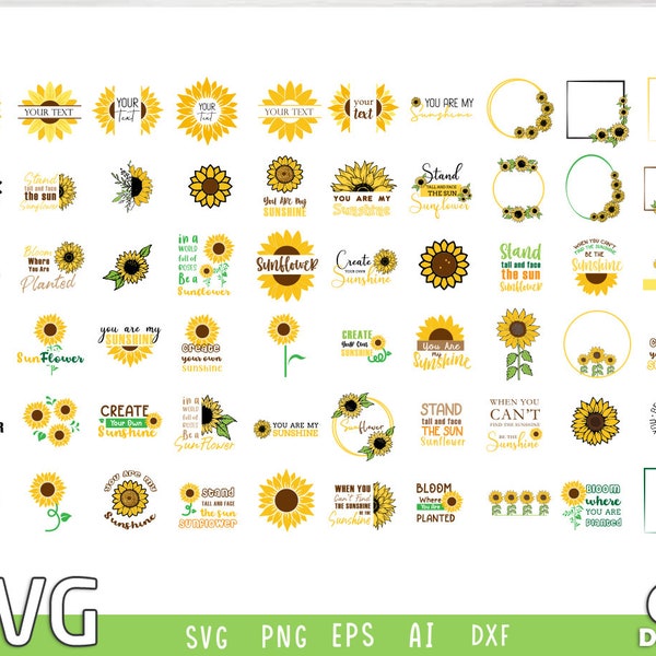 100 sunflower SVG , , monogram svg , lemon svg , tequila svg , lemon print , hello summer svg , sunflower svg , summer svg , pineapple svg