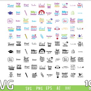 100 leraar SVG, terug naar school SVG, klasse van 2024, gepersonaliseerde leraar, 1e schooldag, aangepaste leraar, leraar SVG, leraar cadeaubon
