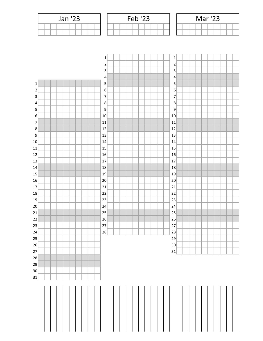 2023 Weekly Habit Alignment Tracker (3 Months per Page) - Etsy