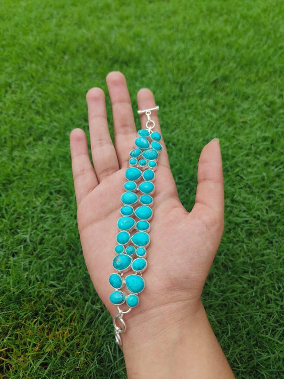 Tibetan turquoise bracelet deals