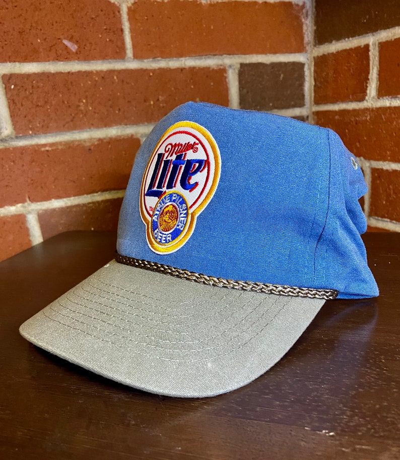 Vintage Miller Lite Hat - Etsy