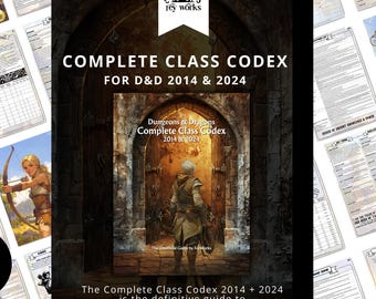 DnD 5e Class Codex: 2014 & 2024 Dungeons and Dragons Guide (PDF ebook)