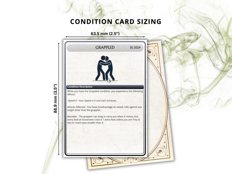 Mp Condition Card Examples Printable Dnd 5e Condition Cards, 2024 Rules, Digital, DM Tools - Etsy ...