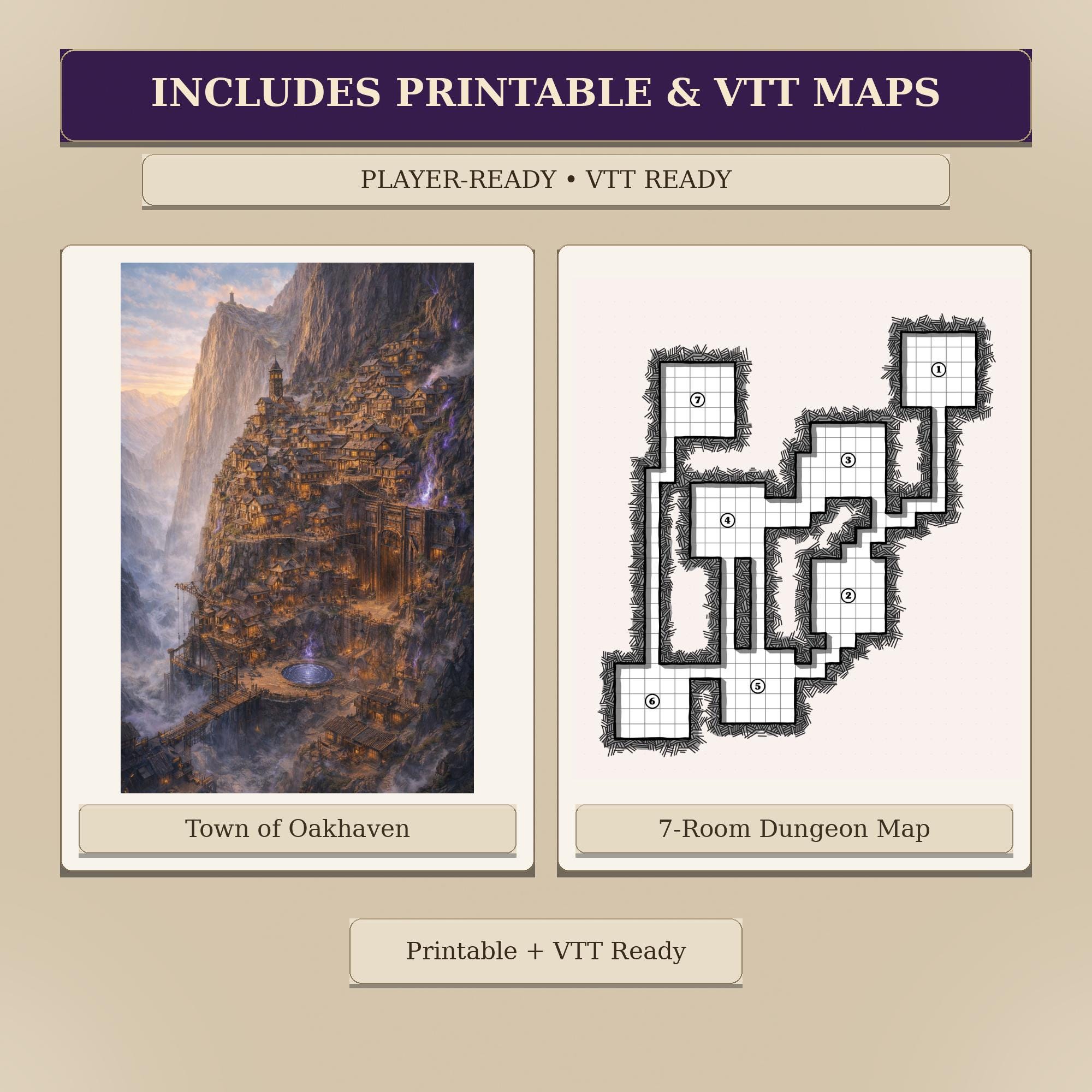 5e Rift The Deep Rift 5e One-shot Adventure – Levels 5-7, Printable VTT Maps - Etsy