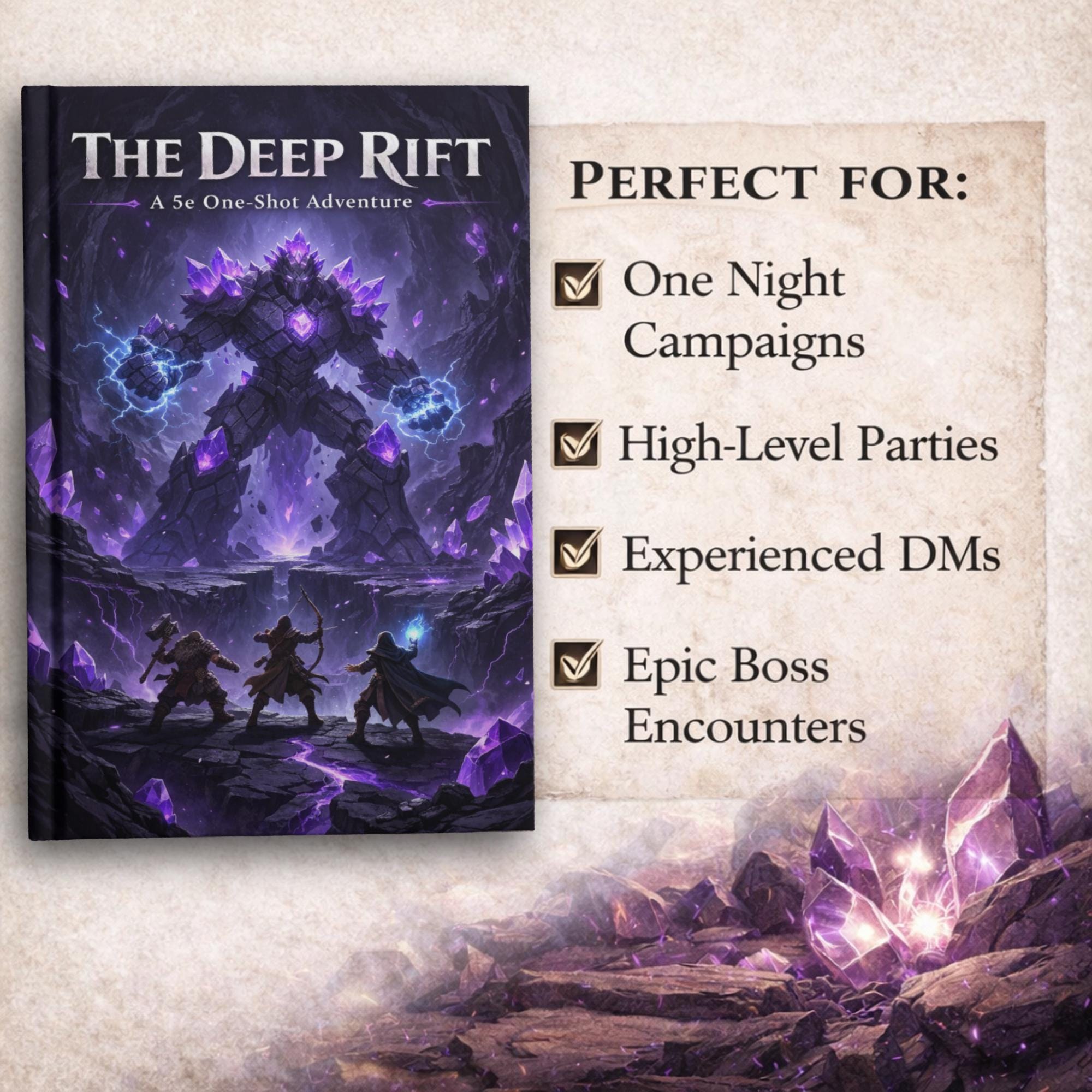 5e Rift The Deep Rift 5e One-shot Adventure – Levels 5-7, Printable VTT Maps - Etsy