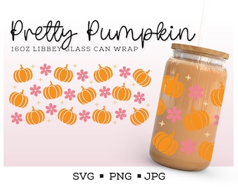 Halloween Libbey SVG, Glass Cup Svg, Halloween Can Glass, Libbey Glass Svg, Ghost Svg, Halloween SVG, Retro Halloween