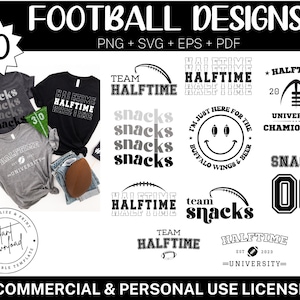 Fußball Saison SVG PNG EPS, Halftime Show, Trendy SVG für Shirts