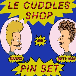 58mm / 2.25 Zoll Beavis und Butt-Head Button / Pin LARGE Home Made Print