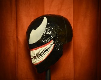 Venom Helmet: Articulating Jaw, Magnetic Back Plate - Etsy