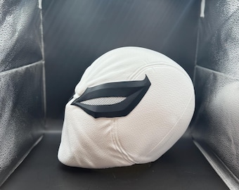 Casco de agente anti-Venom impreso en 3D: placa frontal magnética de Spider-Man para cosplay