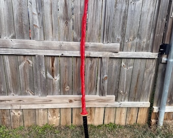 Katana roja sangre de utilería – Espada de fantasía de 1,7 m – Hoja roja transparente – Arma de cosplay impresa en 3D