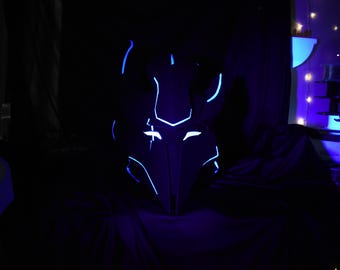 Casque Igris : masque cosplay Shadow Knight, façade amovible